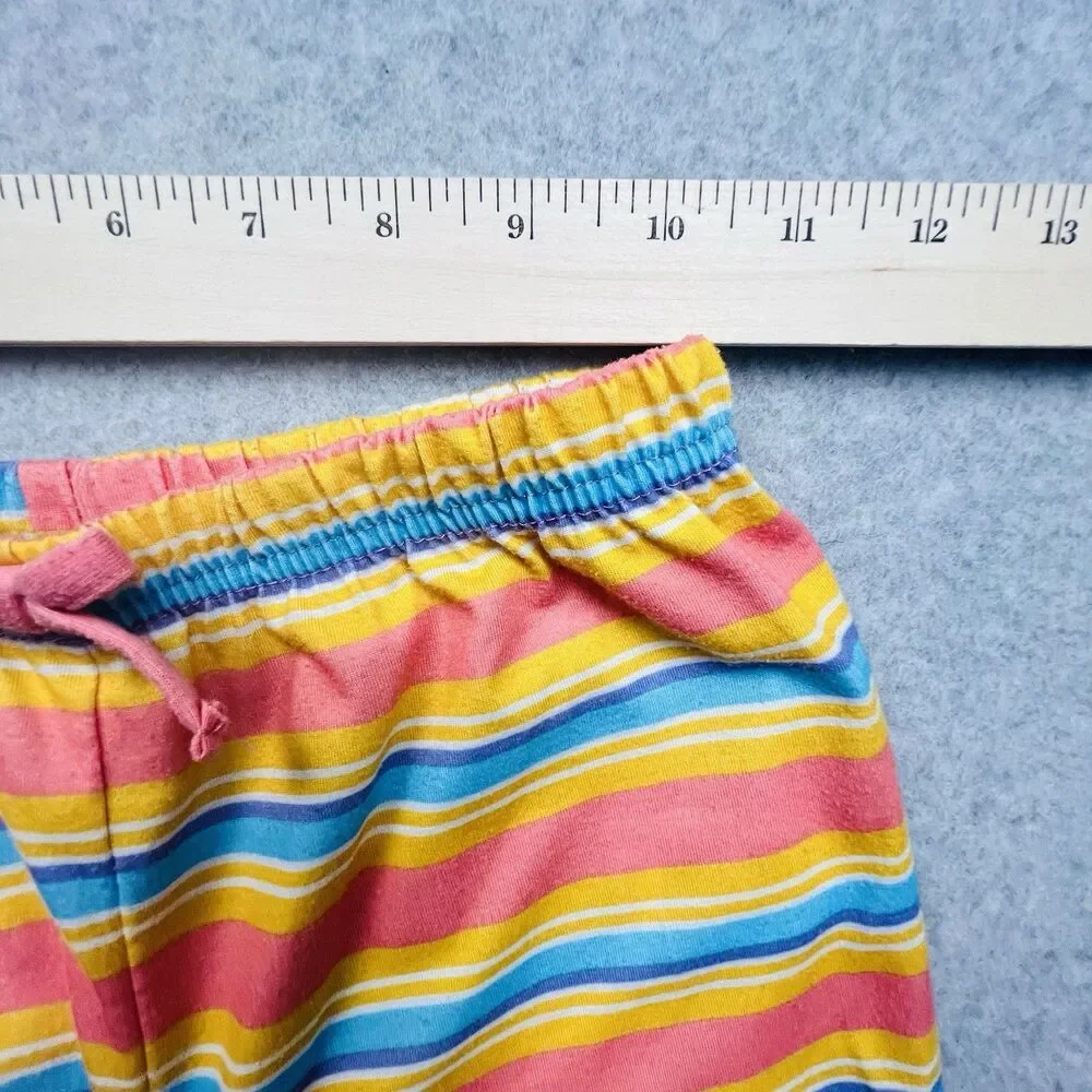 Lucky Brand Girls 10/12 Rainbow Stripe Tank Jogger 2 Piece Lounge Set